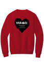 Name Your HBCU LOVE Fleece Crewneck with Kangaroo Pocket