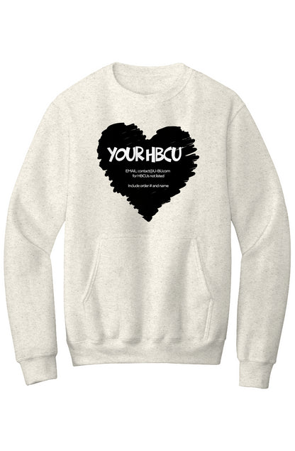 Name Your HBCU LOVE Fleece Crewneck with Kangaroo Pocket