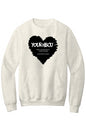 Name Your HBCU LOVE Fleece Crewneck with Kangaroo Pocket