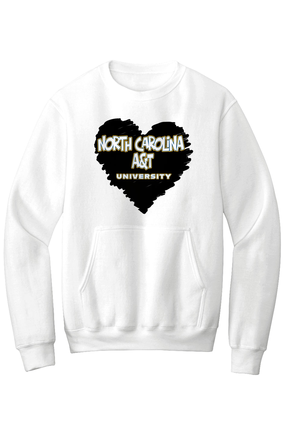 NCAT LOVE Fleece Crewneck with Kangaroo Pocket