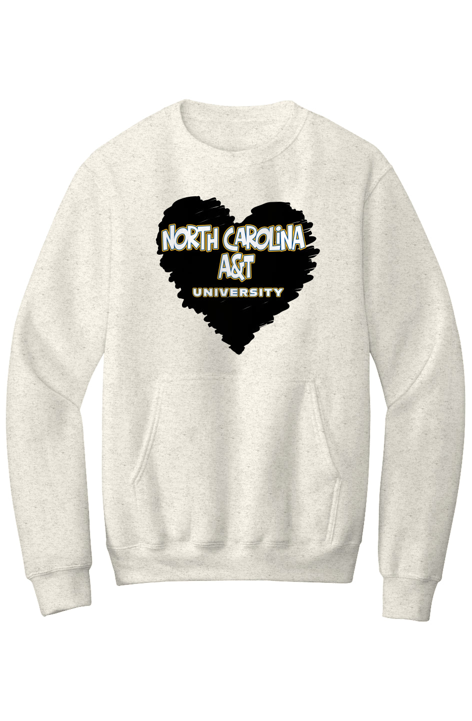 NCAT LOVE Fleece Crewneck with Kangaroo Pocket