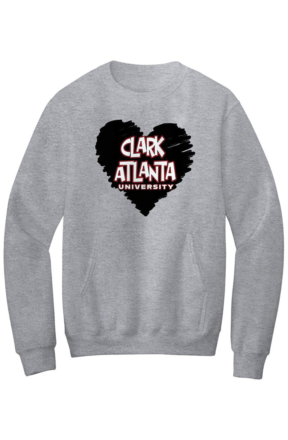 Clark Atlanta LOVE Fleece Crewneck with Kangaroo Pocket