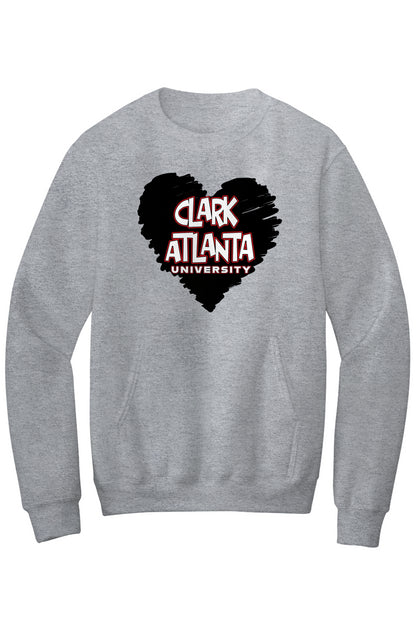 Clark Atlanta LOVE Fleece Crewneck with Kangaroo Pocket