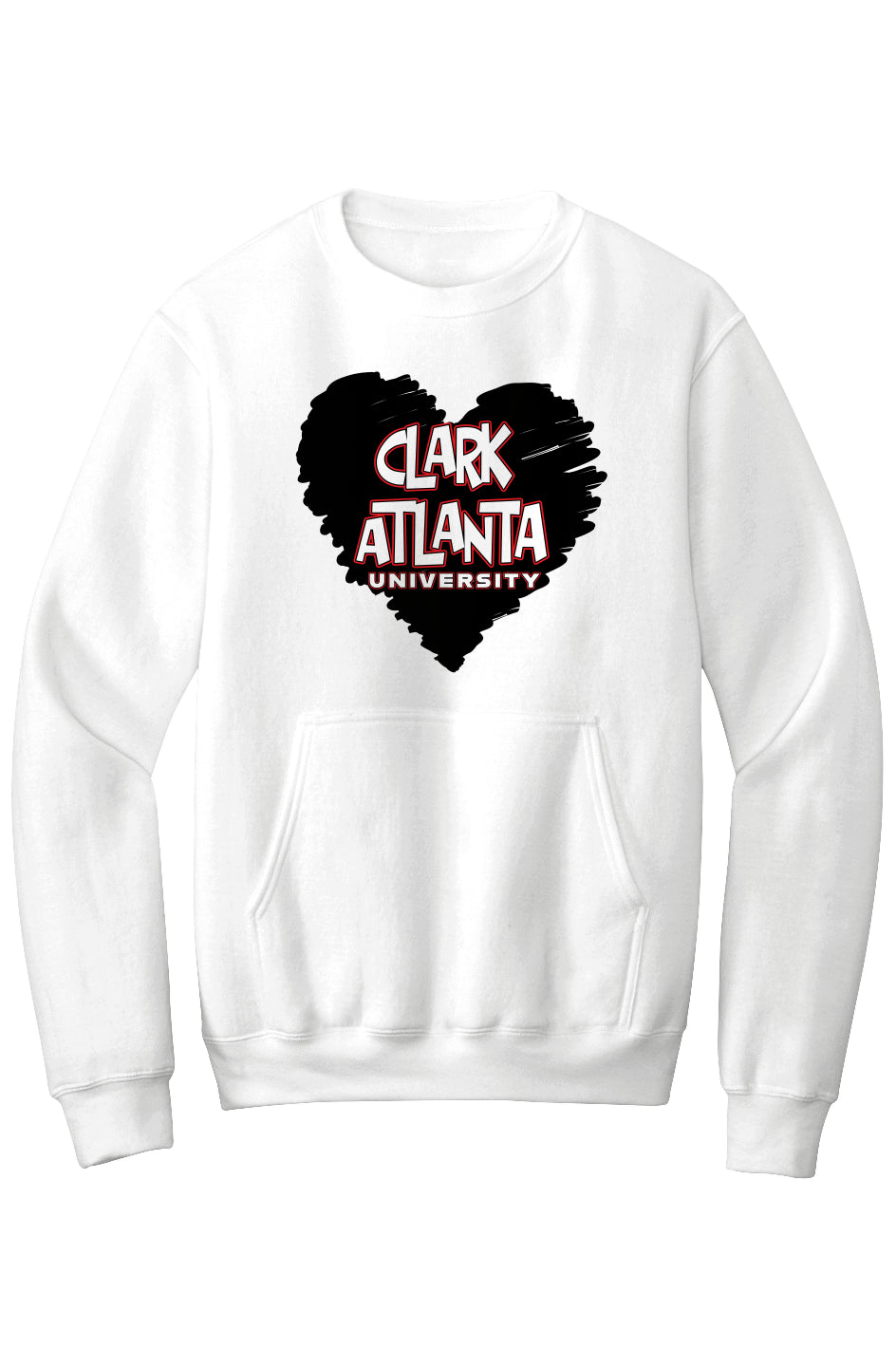 Clark Atlanta LOVE Fleece Crewneck with Kangaroo Pocket