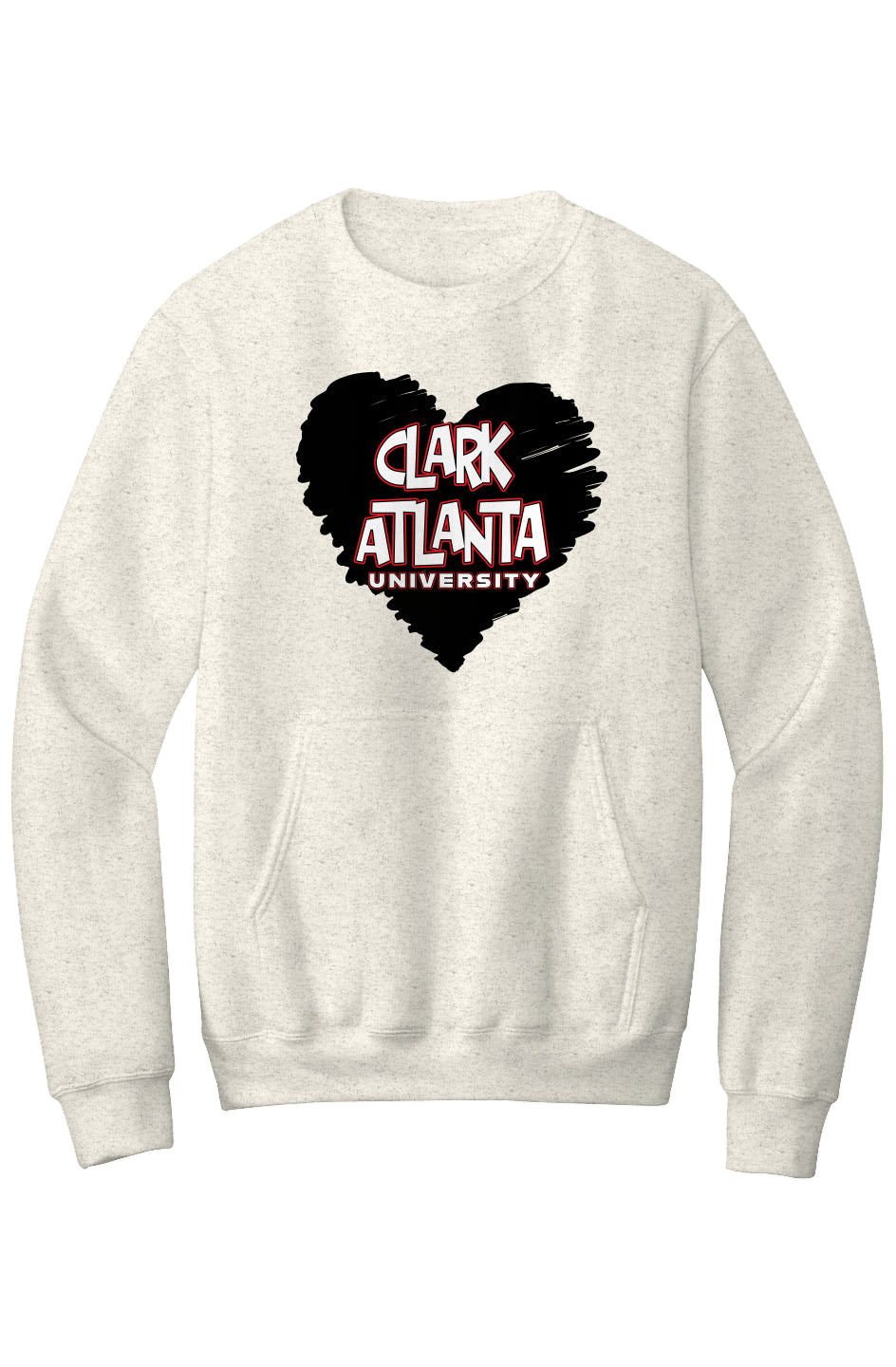 Clark Atlanta LOVE Fleece Crewneck with Kangaroo Pocket