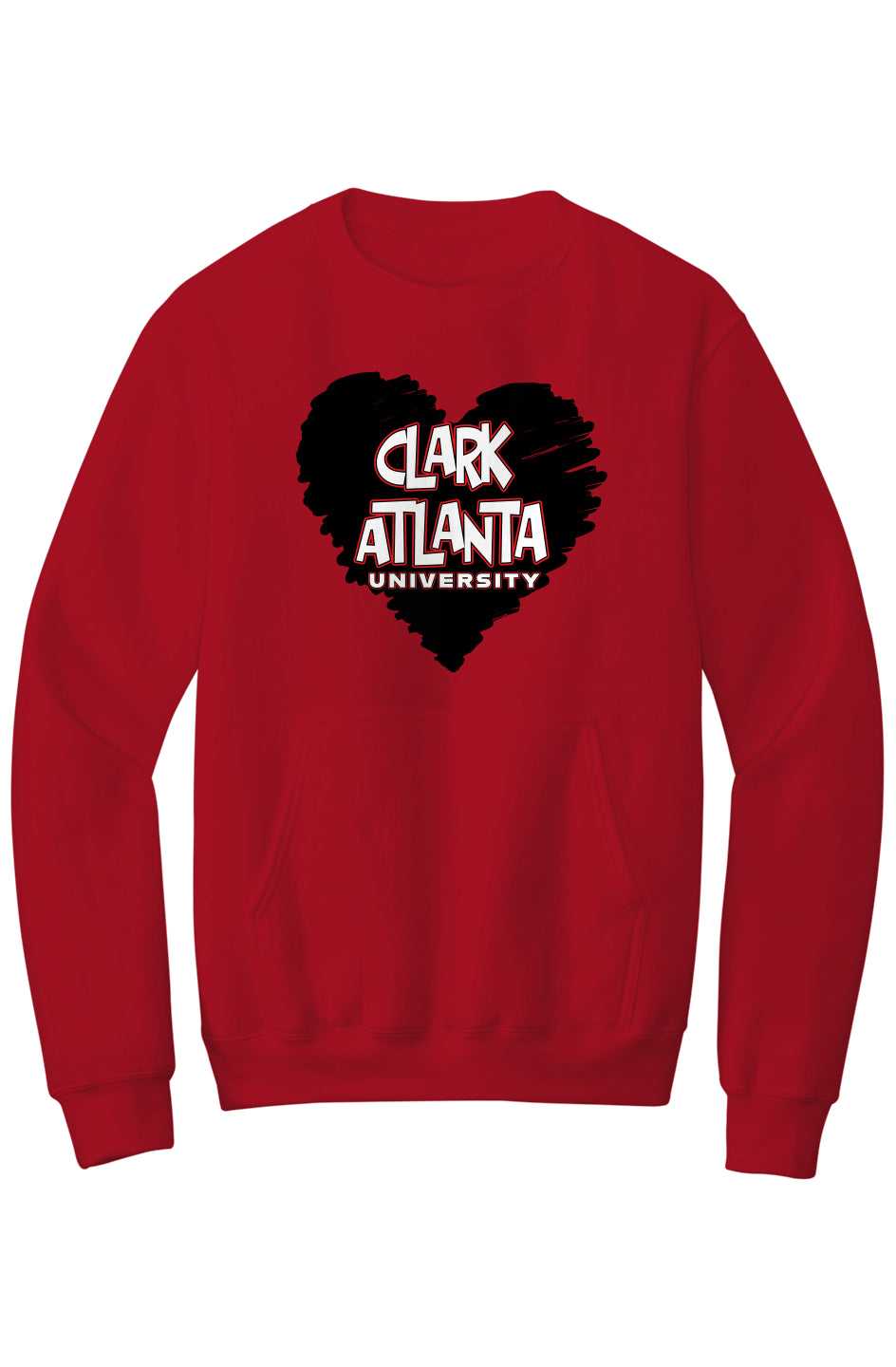 Clark Atlanta LOVE Fleece Crewneck with Kangaroo Pocket