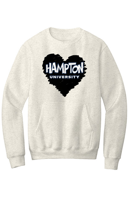 Hampton LOVE Fleece Crewneck with Kangaroo Pocket