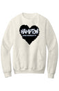 Hampton LOVE Fleece Crewneck with Kangaroo Pocket