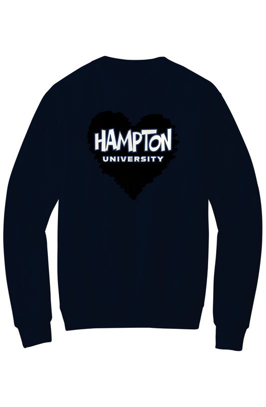Hampton LOVE Fleece Crewneck with Kangaroo Pocket