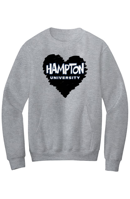 Hampton LOVE Fleece Crewneck with Kangaroo Pocket