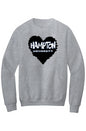 Hampton LOVE Fleece Crewneck with Kangaroo Pocket