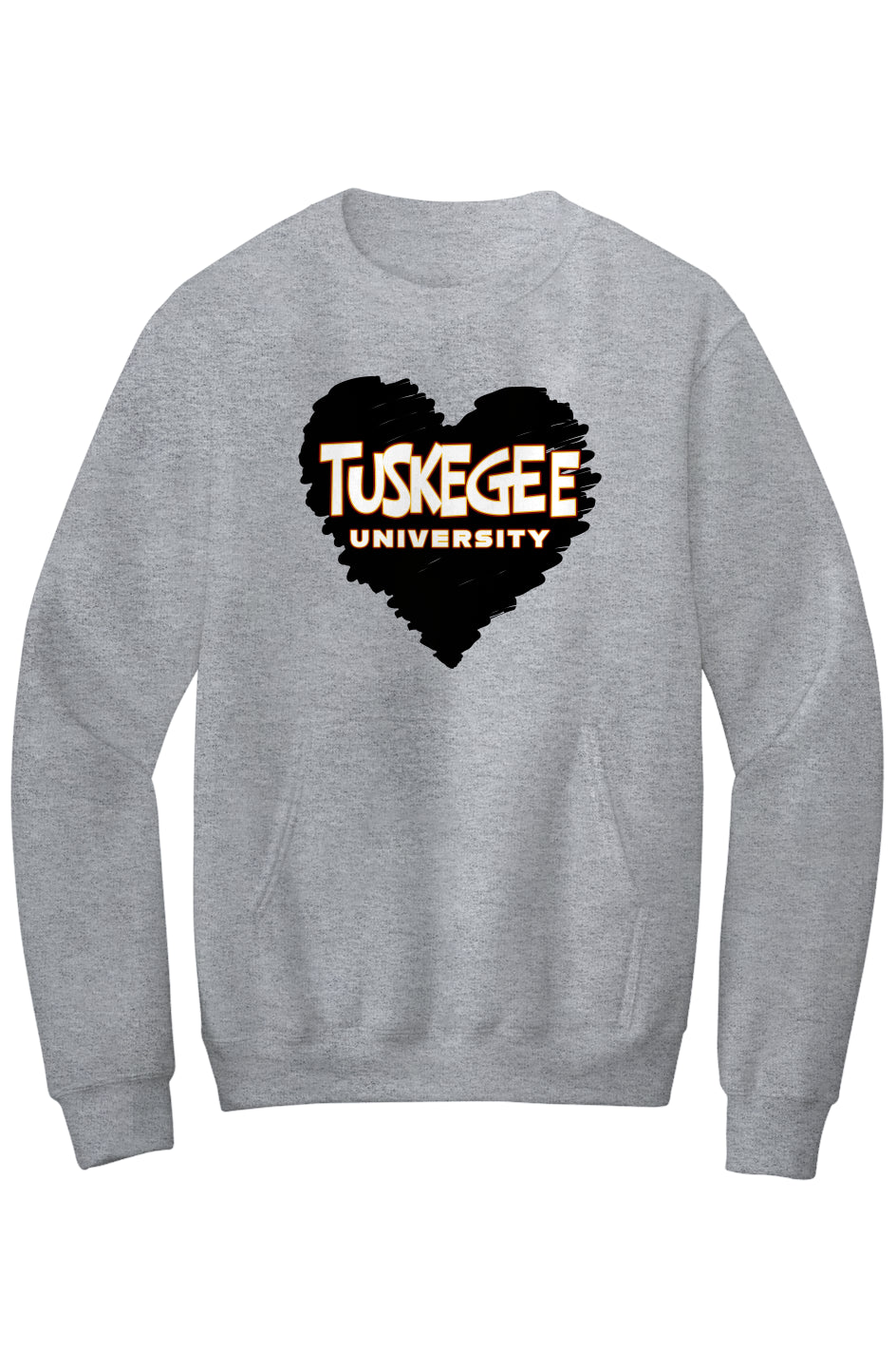 Tuskegee LOVE Fleece Crewneck with Kangaroo Pocket