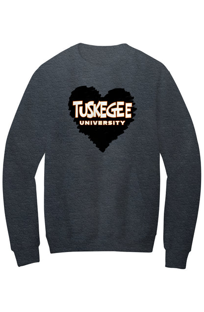 Tuskegee LOVE Fleece Crewneck with Kangaroo Pocket