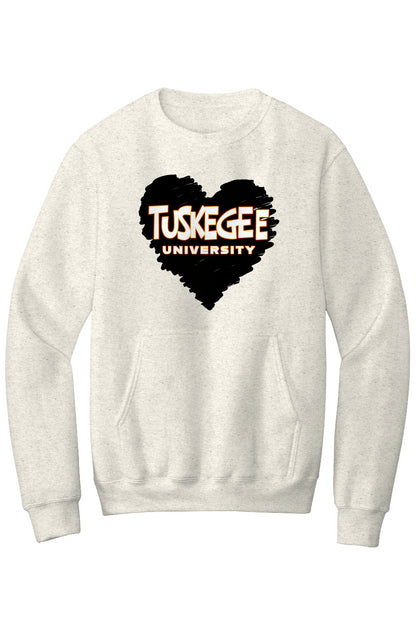 Tuskegee LOVE Fleece Crewneck with Kangaroo Pocket