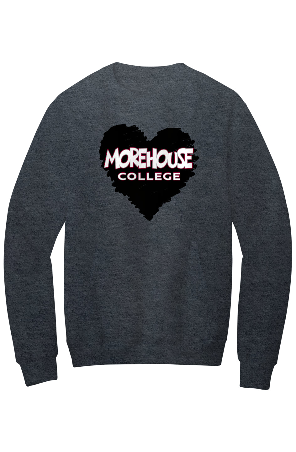Morehouse LOVE Fleece Crewneck with Kangaroo Pocket