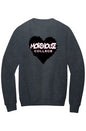 Morehouse LOVE Fleece Crewneck with Kangaroo Pocket