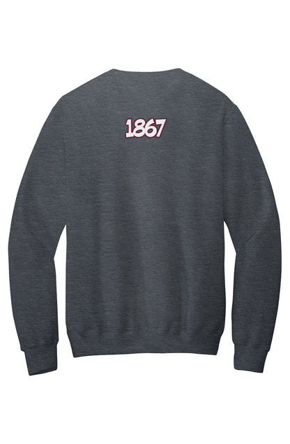 Morehouse LOVE Fleece Crewneck with Kangaroo Pocket
