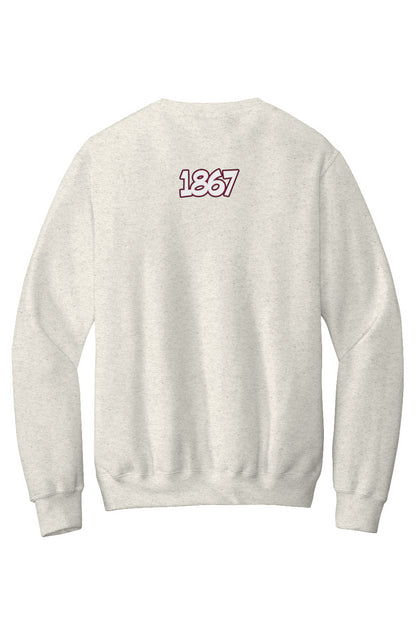 Morehouse LOVE Fleece Crewneck with Kangaroo Pocket
