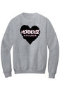 Morehouse LOVE Fleece Crewneck with Kangaroo Pocket