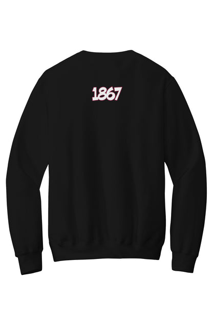 Morehouse LOVE Fleece Crewneck with Kangaroo Pocket