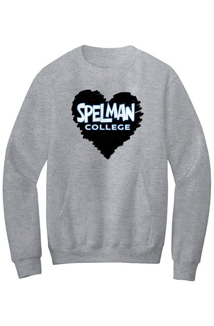 Spelman LOVE Fleece Crewneck with Kangaroo Pocket