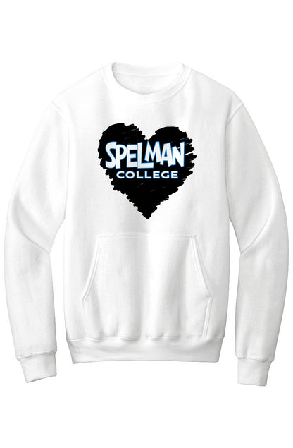 Spelman LOVE Fleece Crewneck with Kangaroo Pocket