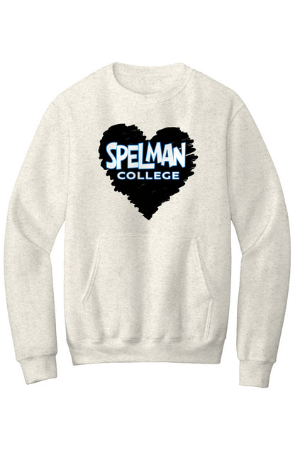 Spelman LOVE Fleece Crewneck with Kangaroo Pocket