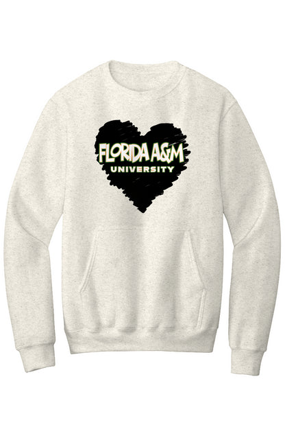 FAMU LOVE Fleece Crewneck with Kangaroo Pocket