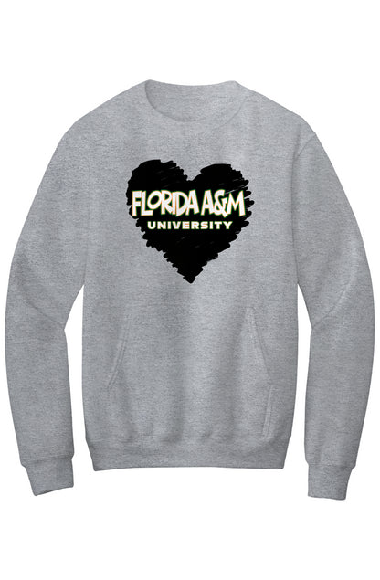 FAMU LOVE Fleece Crewneck with Kangaroo Pocket