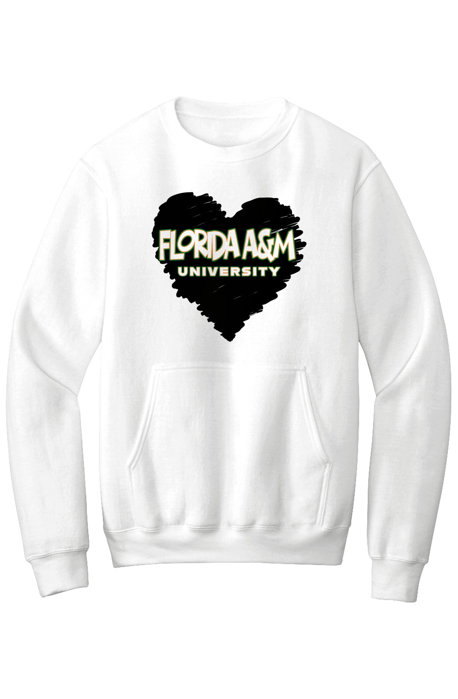 FAMU LOVE Fleece Crewneck with Kangaroo Pocket