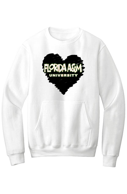 FAMU LOVE Fleece Crewneck with Kangaroo Pocket