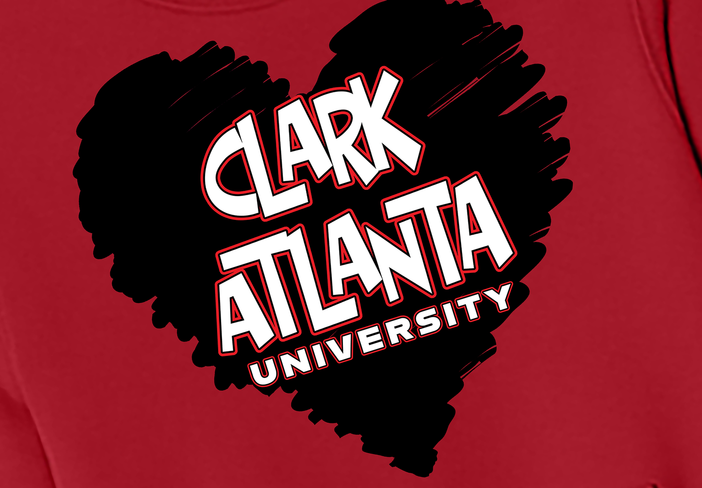 Clark Atlanta LOVE Fleece Crewneck with Kangaroo Pocket