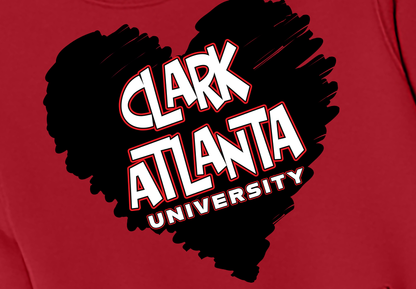 Clark Atlanta LOVE Fleece Crewneck with Kangaroo Pocket