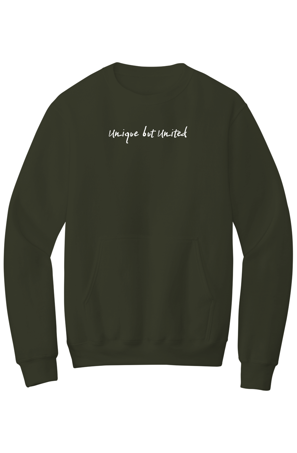 Unique But United Fleece Crewneck with Pocket Sweatshirt