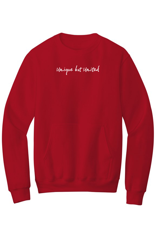 Unique But United Fleece Crewneck with Pocket Sweatshirt
