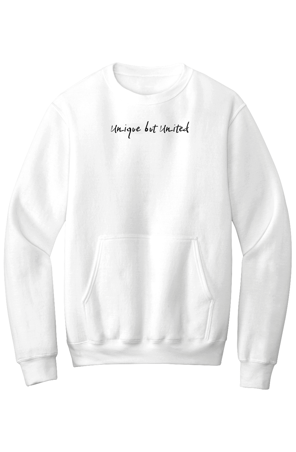 Unique But United Fleece Crewneck with Pocket Sweatshirt