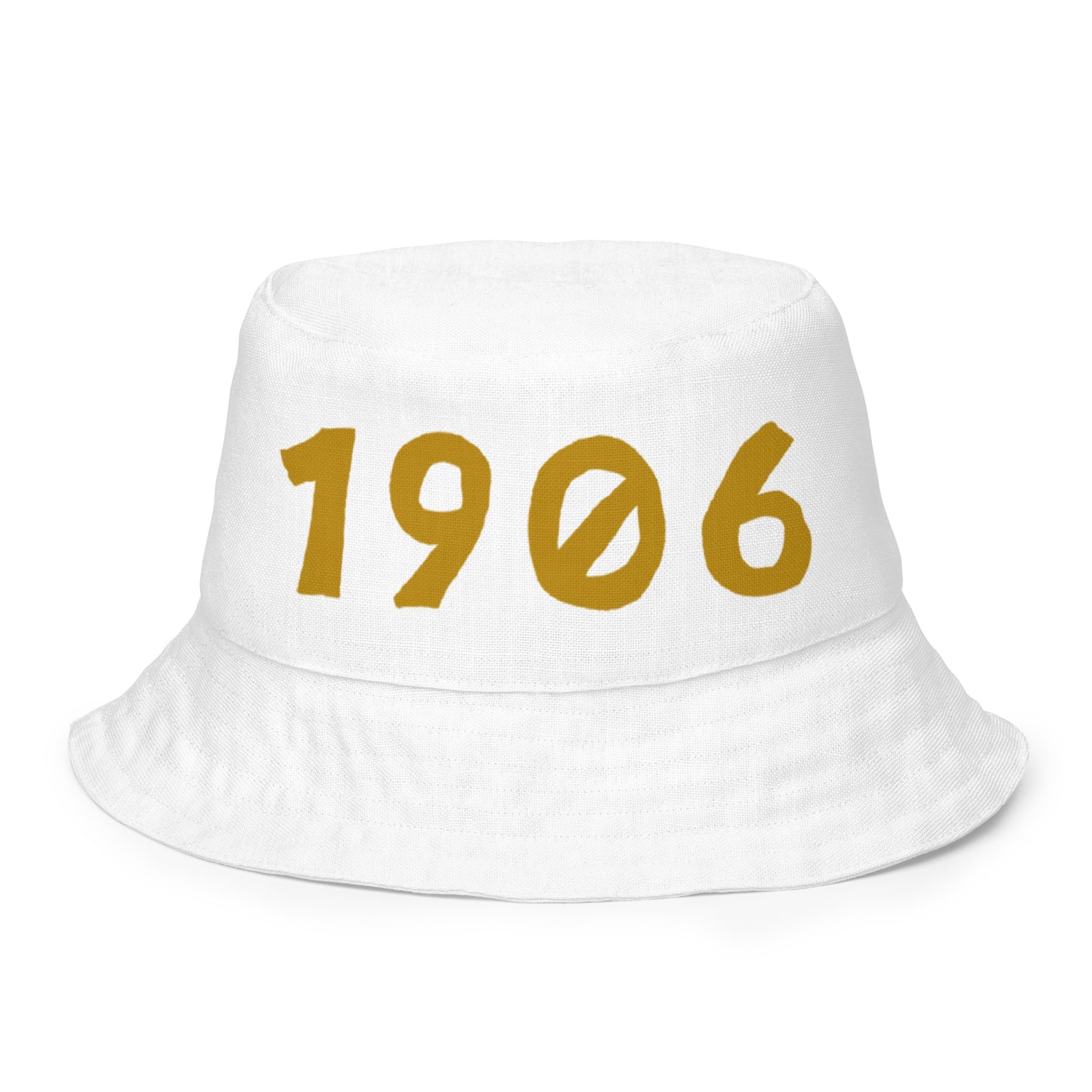 1906 & Ū-BÜ Reversible Bucket Hat - Gold on White