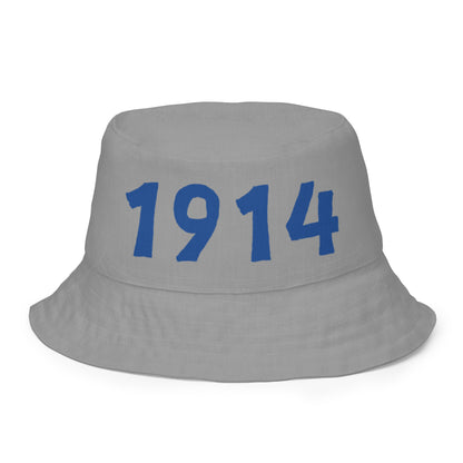 1914 & Ū-BÜ Reversible Bucket Hat - Blue on Grey