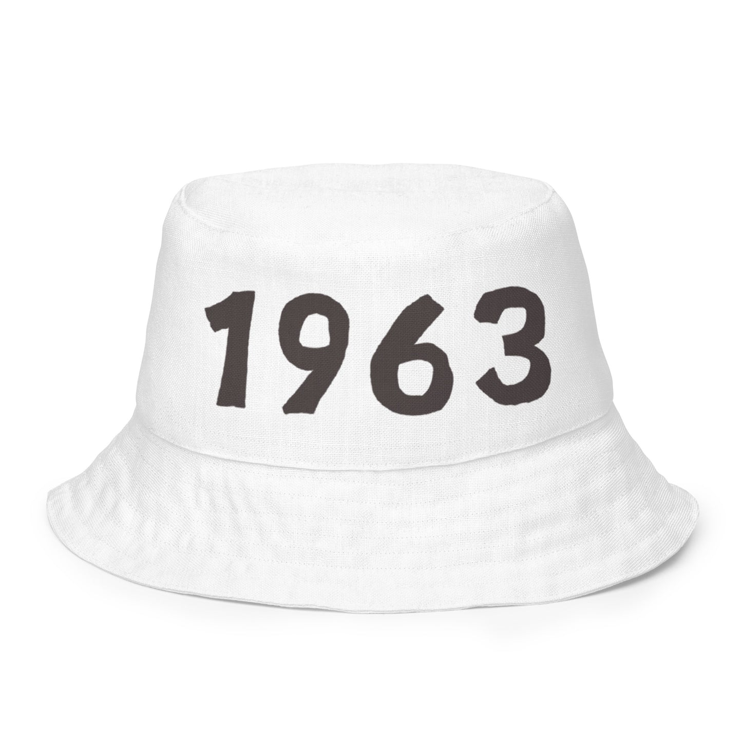 1963 & Ū-BÜ Reversible Bucket Hat - Brown on White