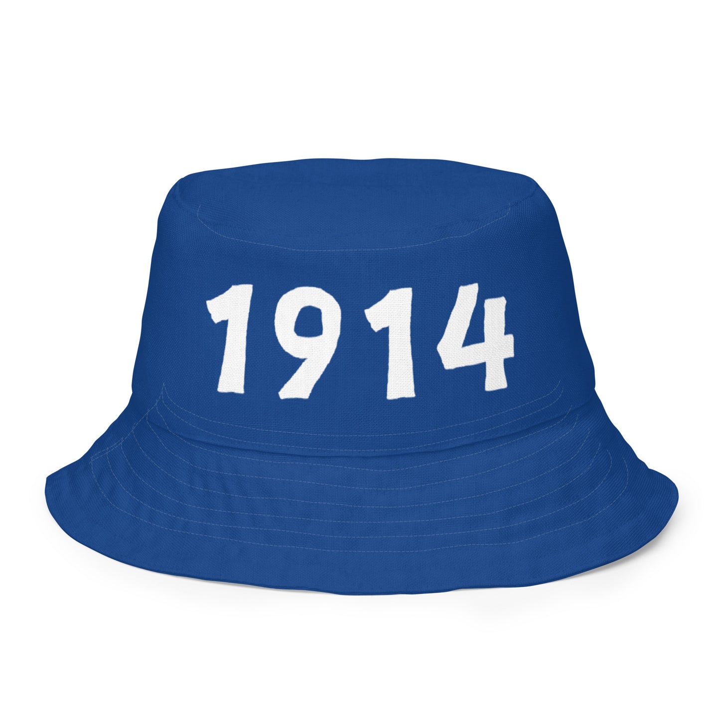 1914 & Ū-BÜ Reversible Bucket Hat - White on Blue