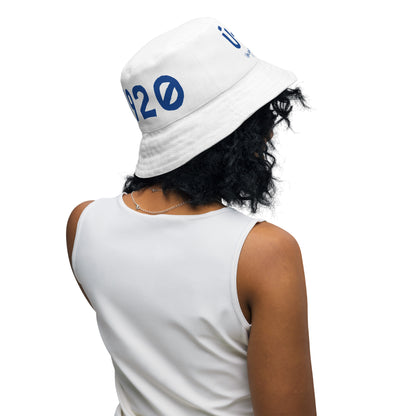 1920 & Ū-BÜ Reversible Bucket Hat - Blue on White