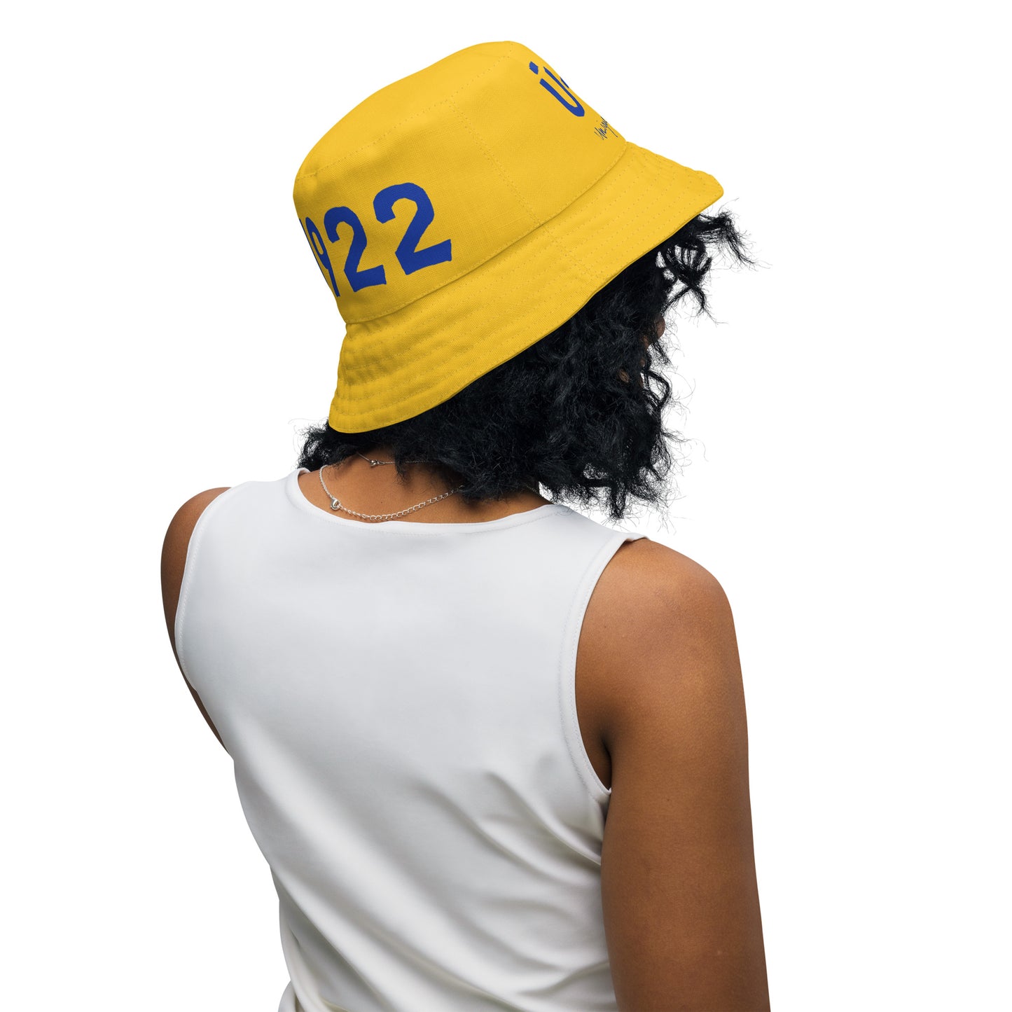 1922 & Ū-BÜ Reversible Bucket Hat - Blue on Gold