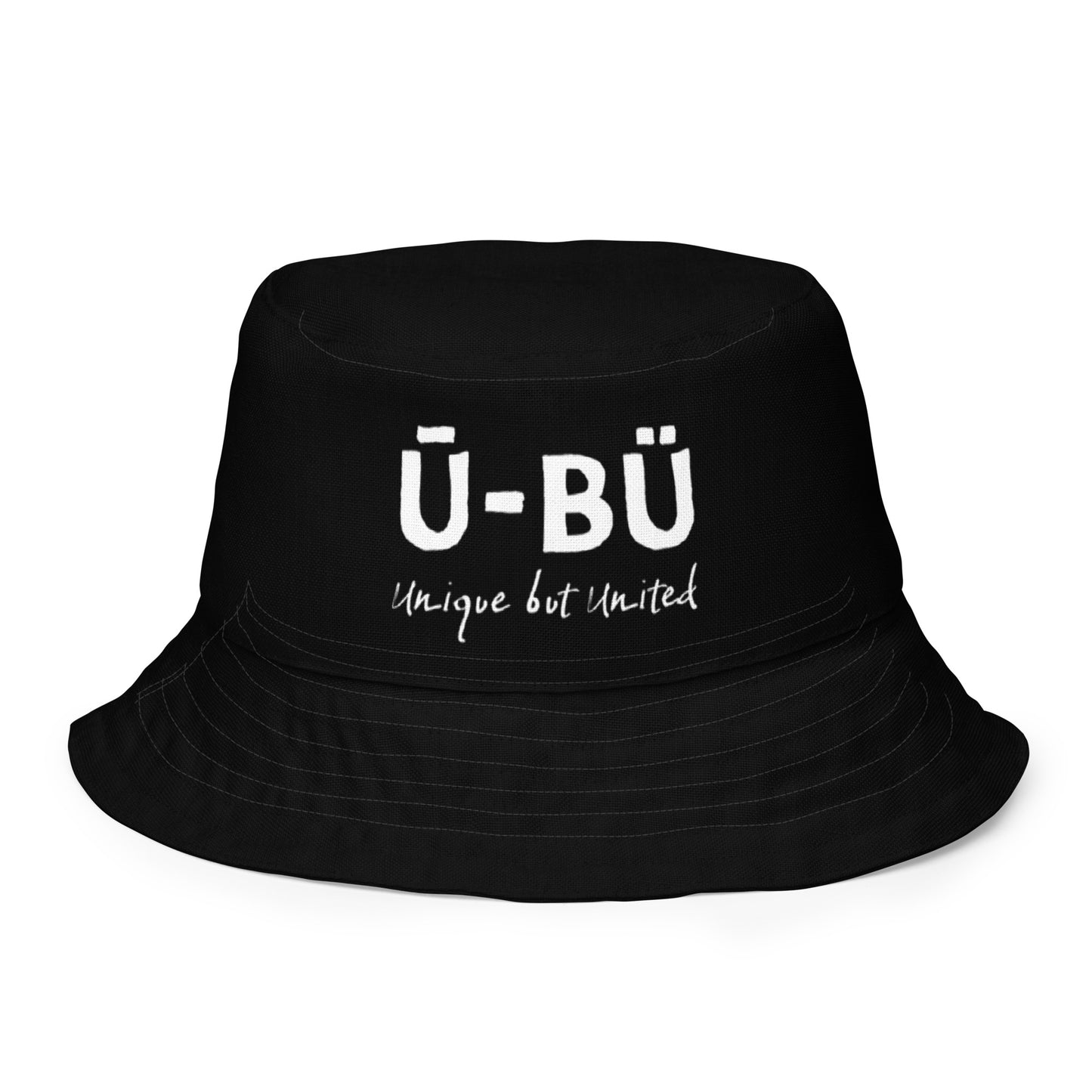 The Crib Reversible Bucket Hat - White on Black