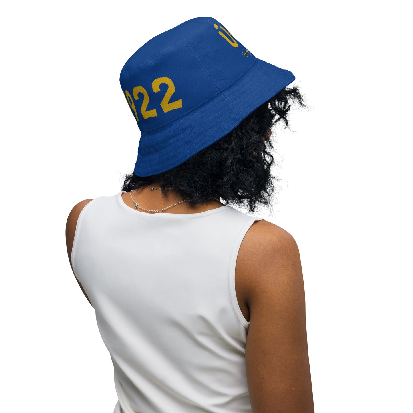 1922 & Ū-BÜ Reversible Bucket Hat - Gold on Blue