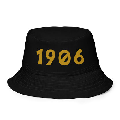 1906 & Ū-BÜ Reversible Bucket Hat - Gold on Black