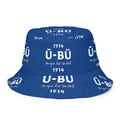 1914 & Ū-BÜ Reversible Bucket Hat - White on Blue