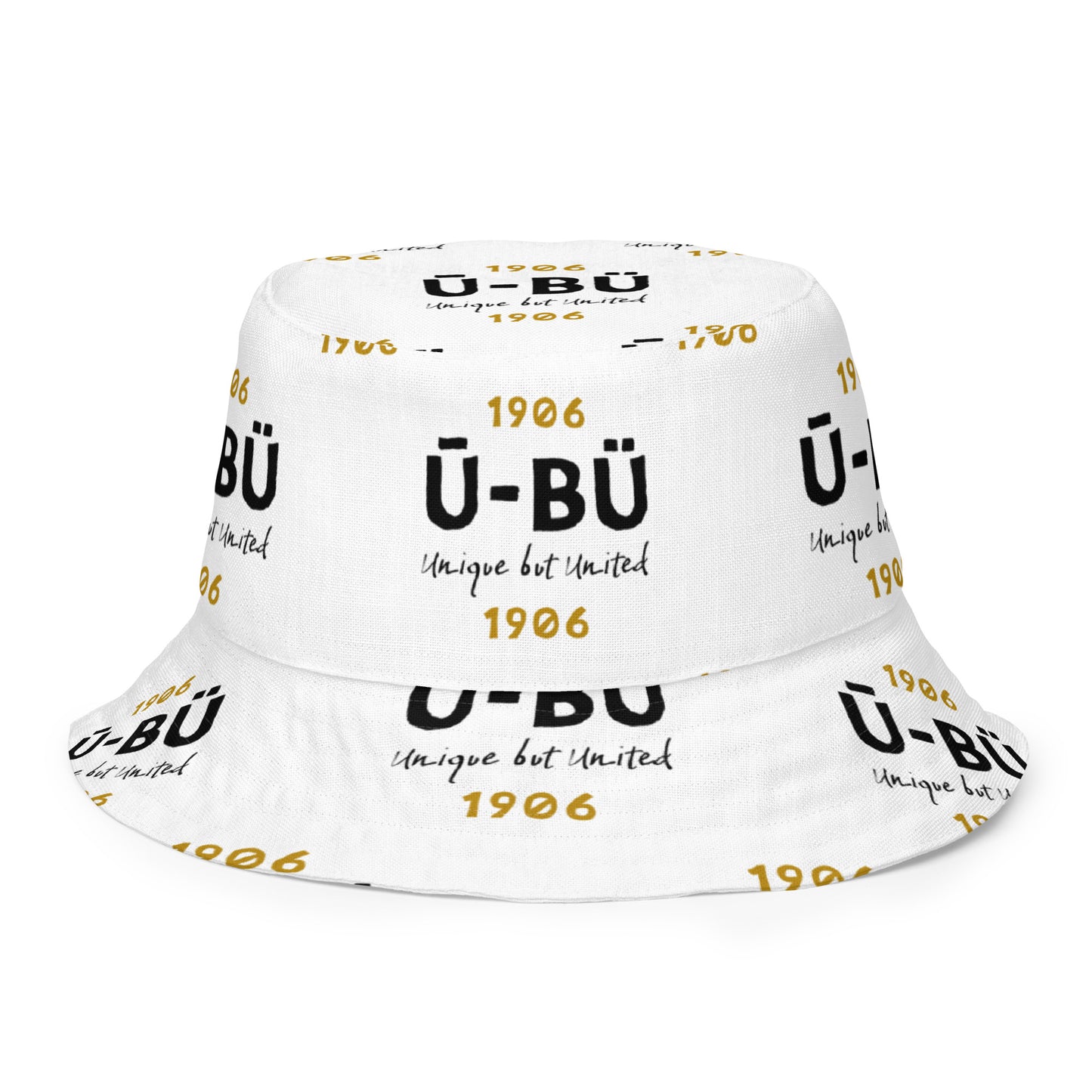 1906 & Ū-BÜ Reversible Bucket Hat - Black on White