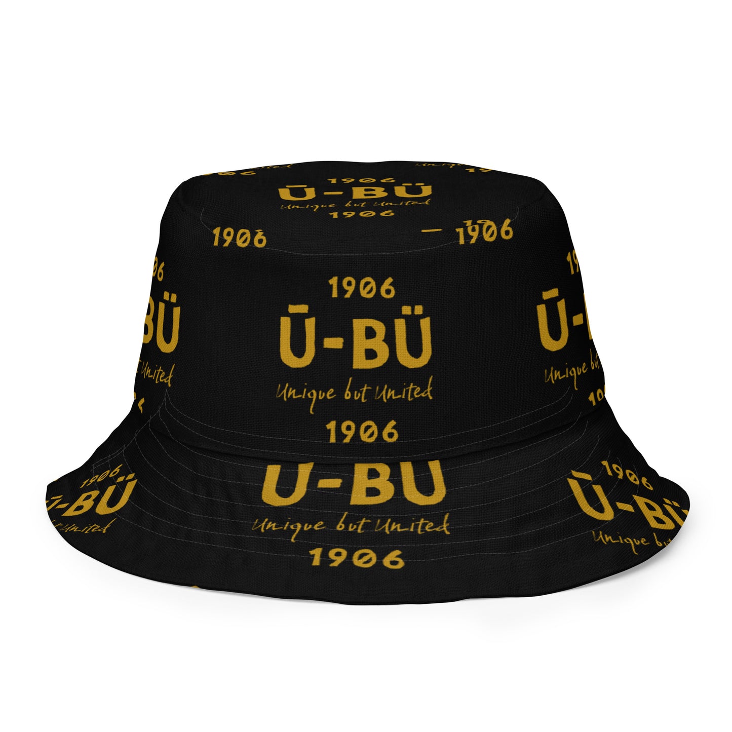 1906 & Ū-BÜ Reversible Bucket Hat - Gold on Black