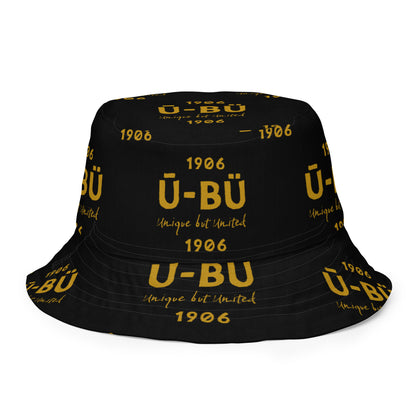 1906 & Ū-BÜ Reversible Bucket Hat - Gold on Black