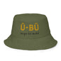 1906 & Ū-BÜ Reversible Bucket Hat - Gold on Army Green